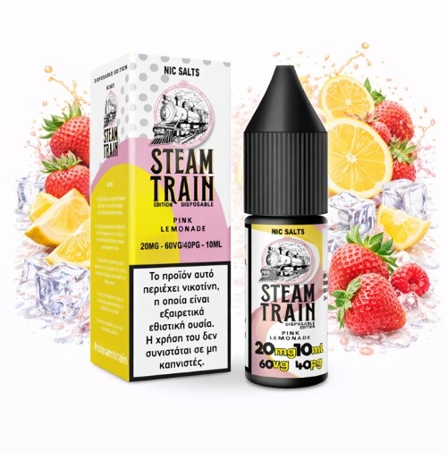Steam Train Disposable Edition Pink Lemonade Nic Salt 20mg 10ml